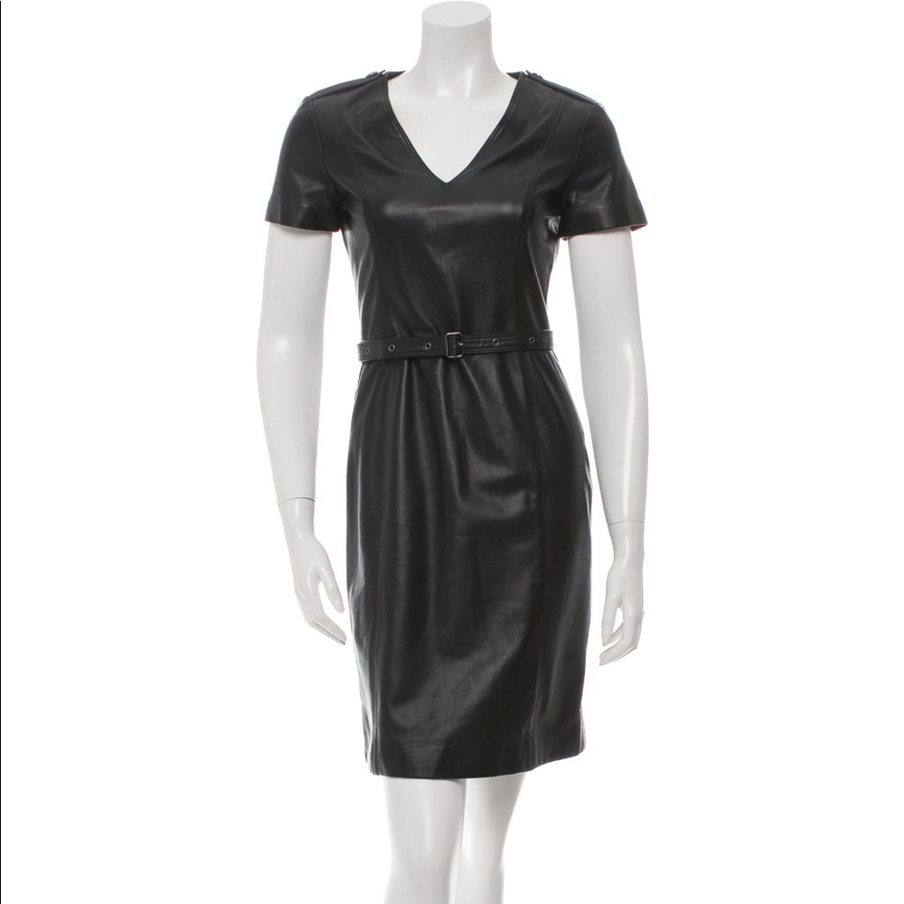 BURBERRY Leather Dress EUC